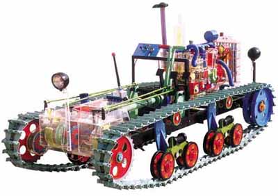 東方紅履帶式工程透明整車模型,全車整車模型,全車透明模型